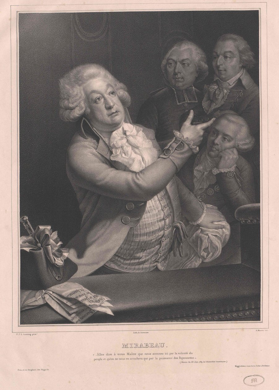 Honore Riquetti Comte de Mirabeau alkotó: Artist Unknown