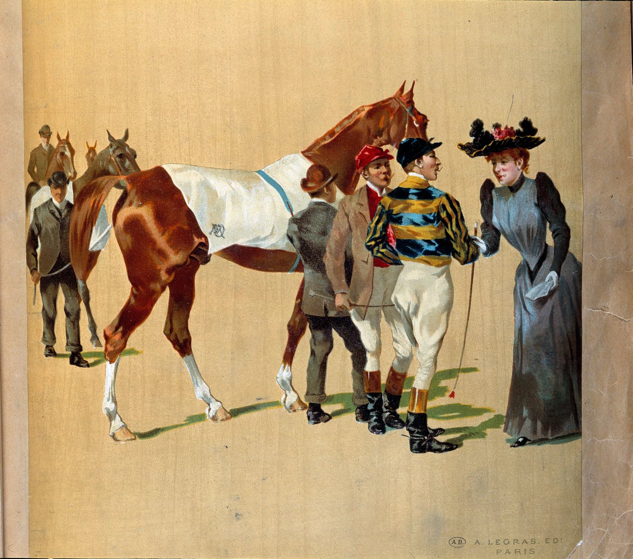Lóverseny: a verseny előtti utolsó tippek, 20. század eleje (nyomtatás) alkotó: Artist Unknown