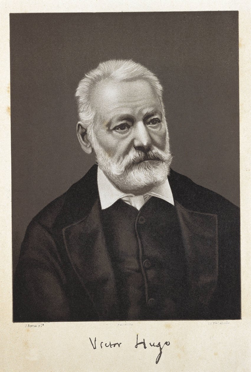 Hugo, Victor (1802-1885). Francia romantikus író. Litográfia alkotó: Artist Unknown