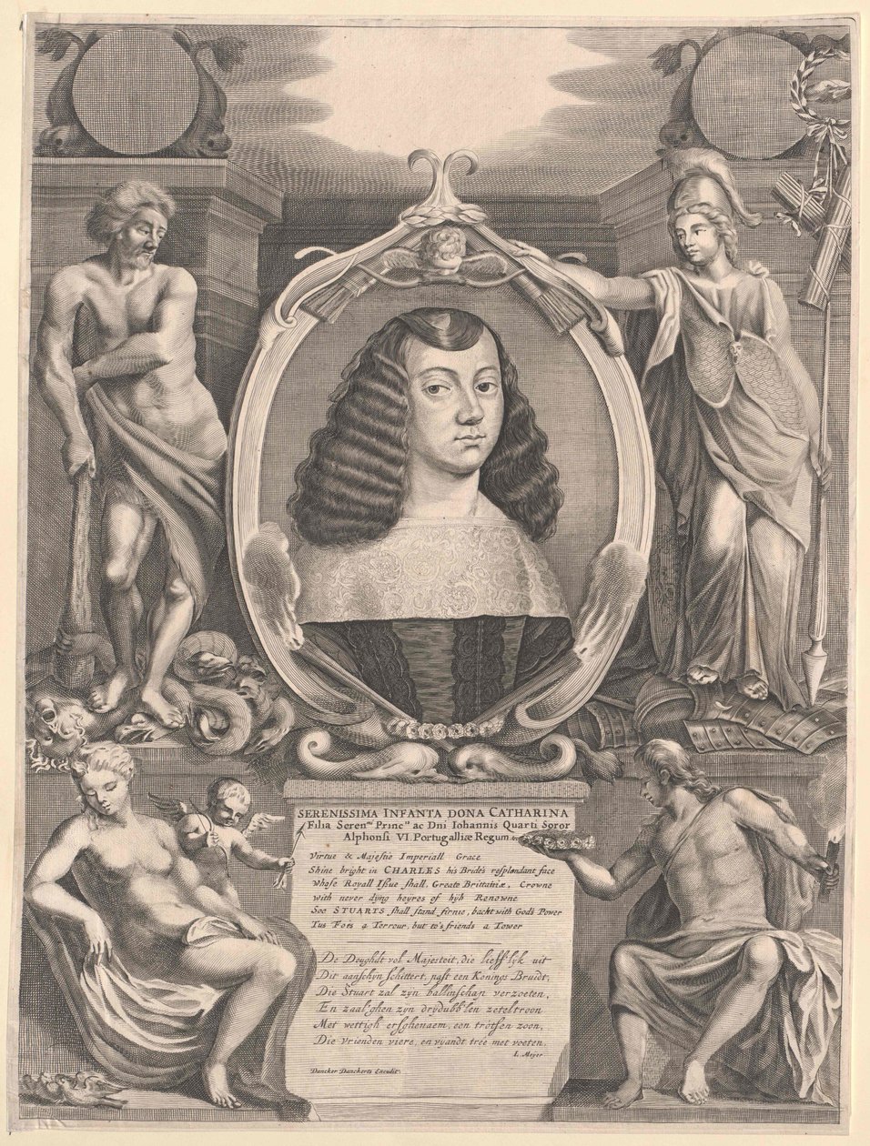Katharina portugál infánsnő (nyomtatás) alkotó: Artist Unknown