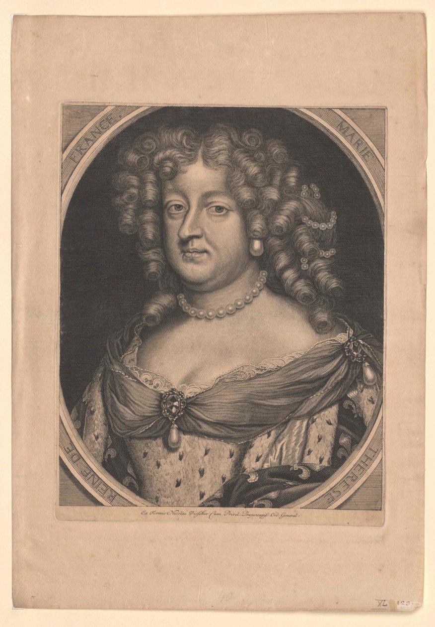 Mária Terézia spanyol infánsnő (nyomtatás) alkotó: Artist Unknown