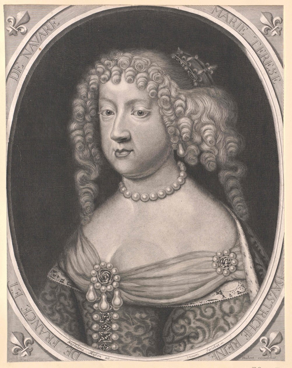 Mária Terézia spanyol infánsnő (nyomtatás) alkotó: Artist Unknown