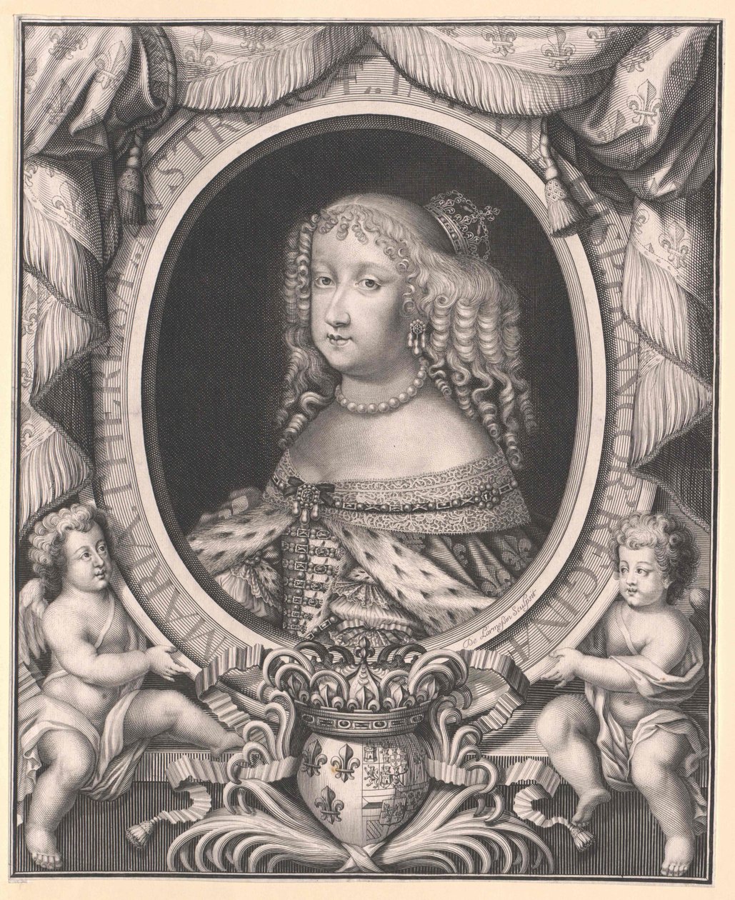 Mária Terézia spanyol infánsnő (nyomtatás) alkotó: Artist Unknown