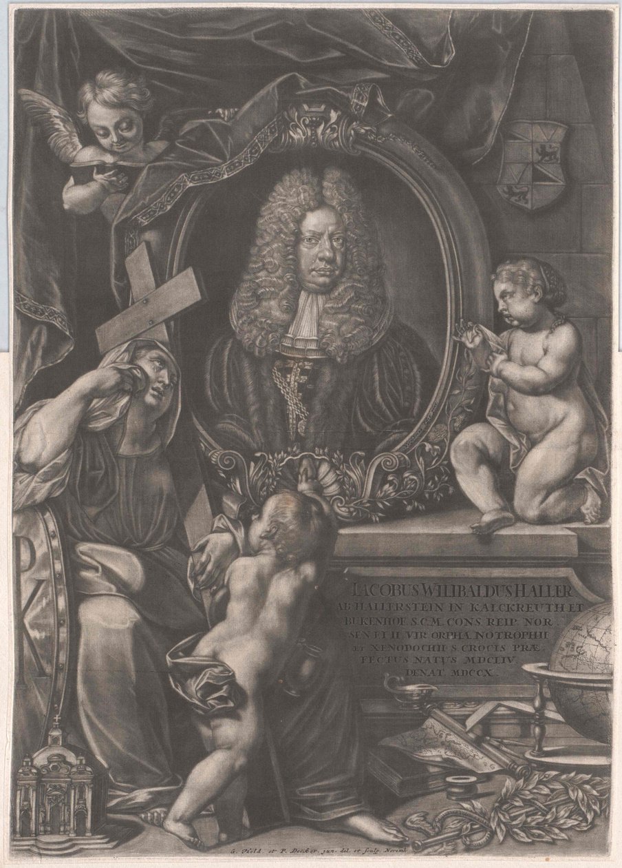 Jacob Wilibald Haller von Hallerstein (nyomtatás) alkotó: Artist Unknown