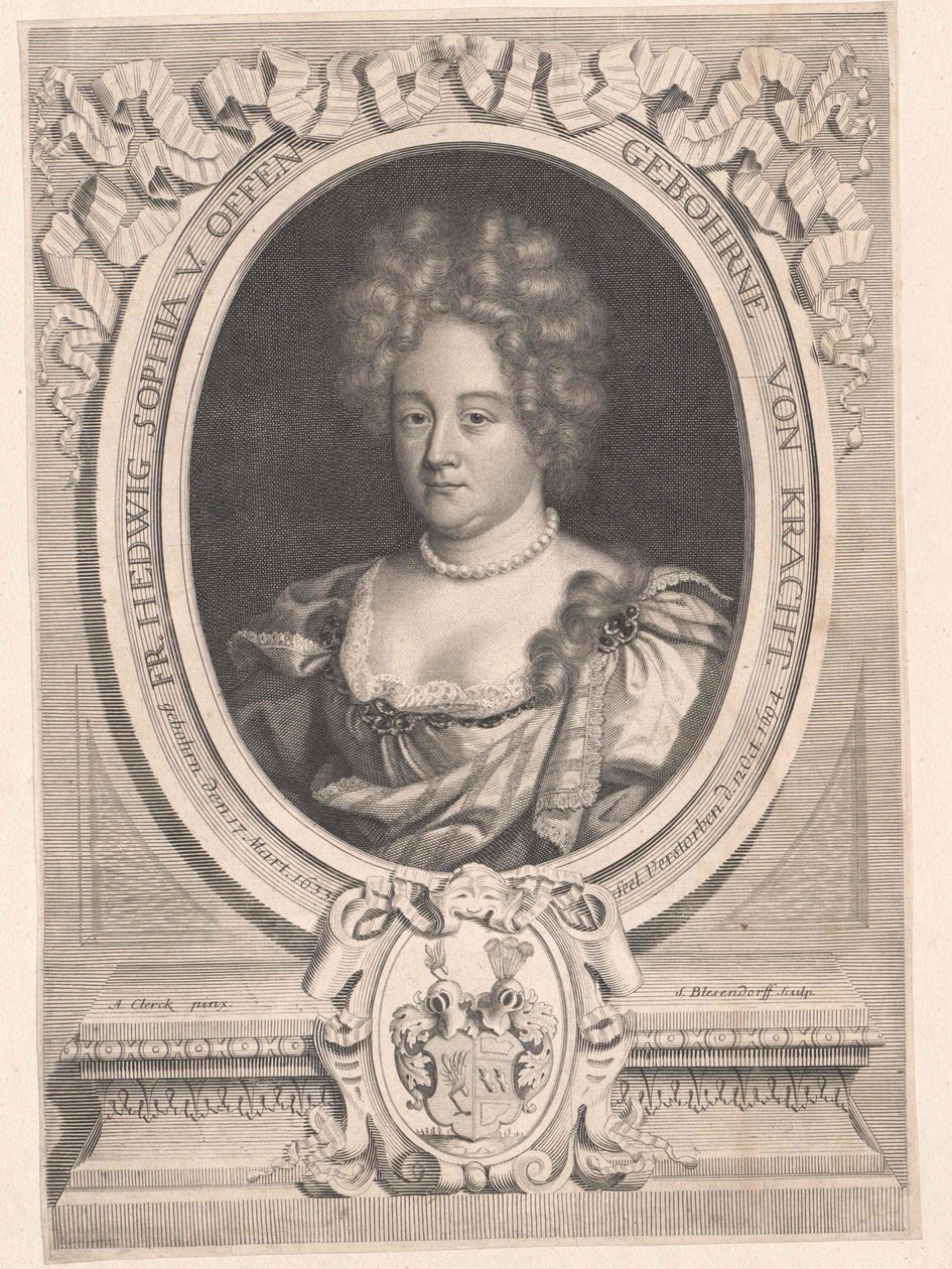 Jadwiga Sophia von Kracht (nyomtatás) alkotó: Artist Unknown
