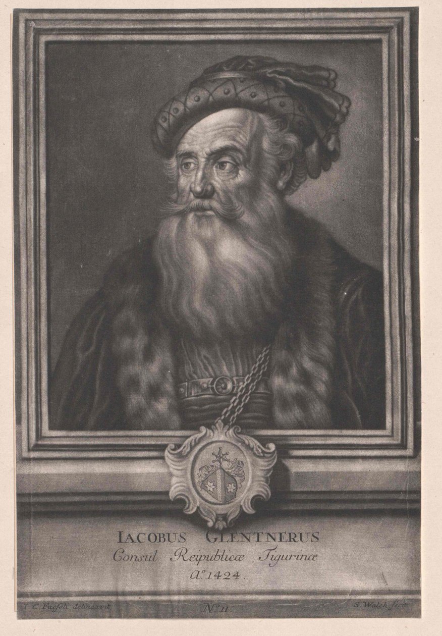 Jakob Glentner (nyomtatás) alkotó: Artist Unknown