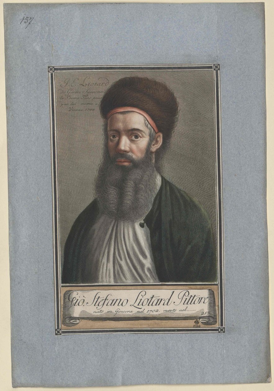 Jean Etienne Liotard (nyomtatás) alkotó: Artist Unknown