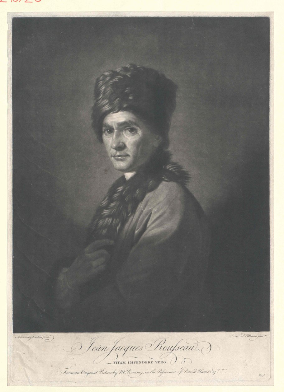 Jean Jacques Rousseau alkotó: Artist Unknown