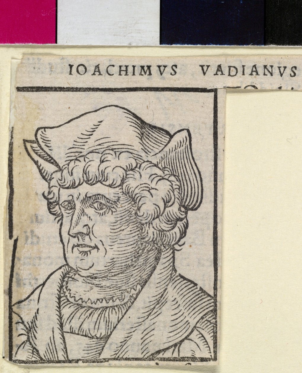 Joachim von Watt (nyomtatás) alkotó: Artist Unknown