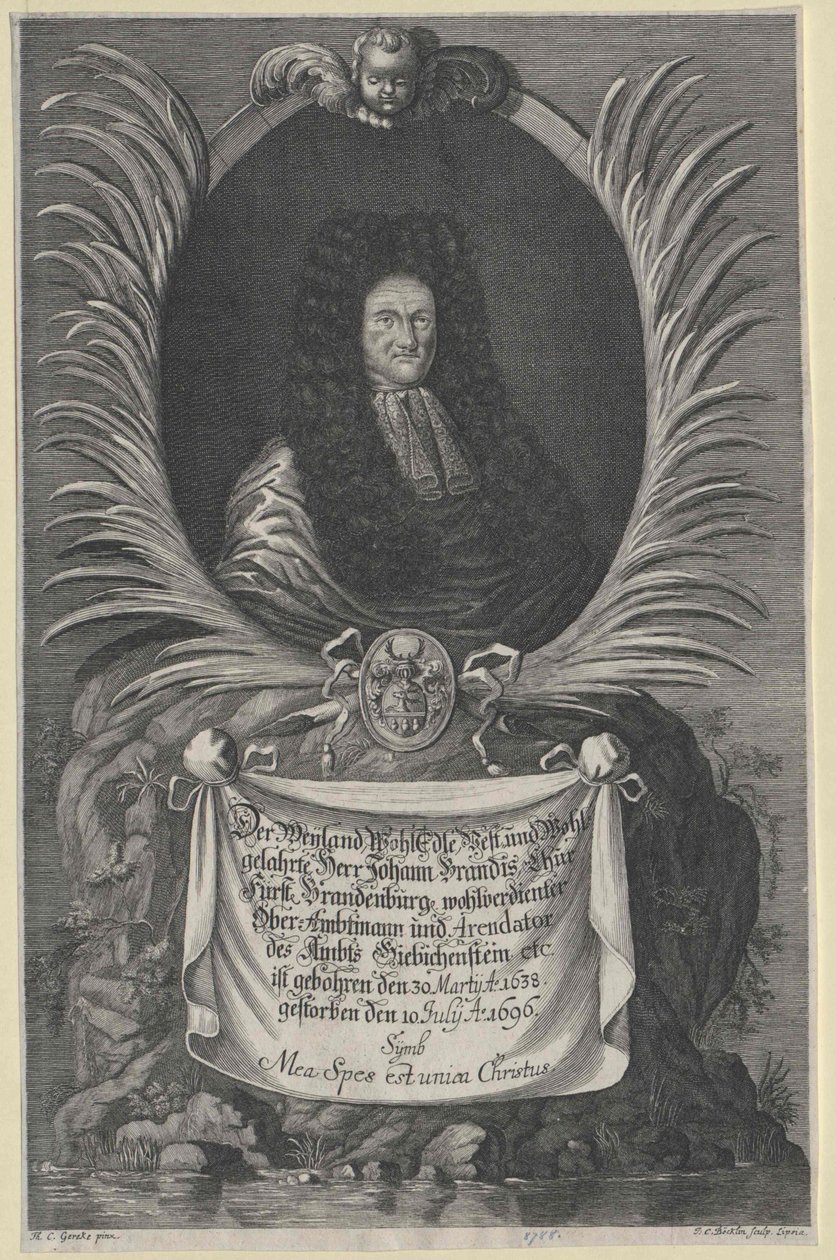 Johann Brandis (nyomtatás) alkotó: Artist Unknown