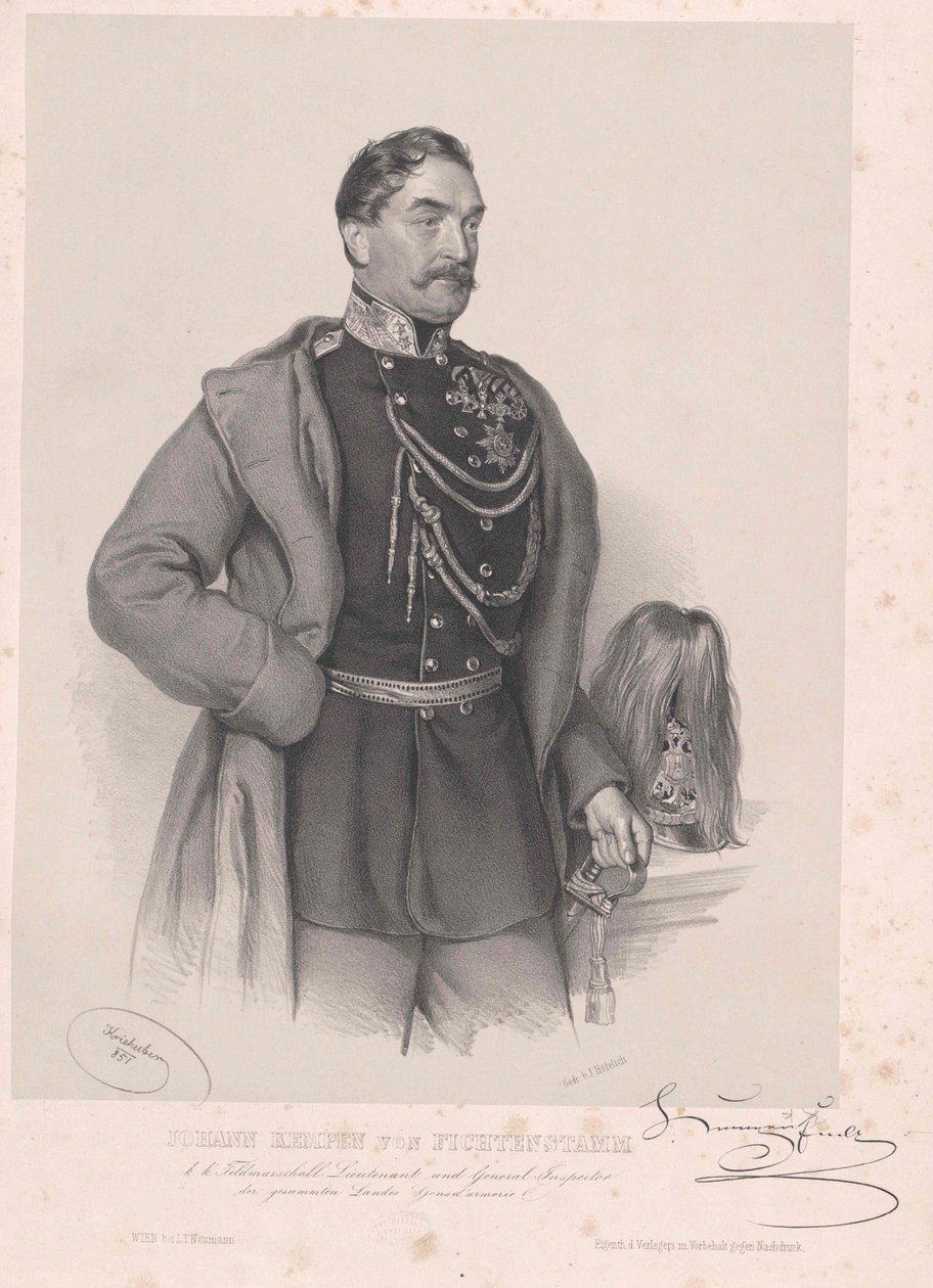 Johann Franz báró Kempen von Fichtenstamm alkotó: Artist Unknown
