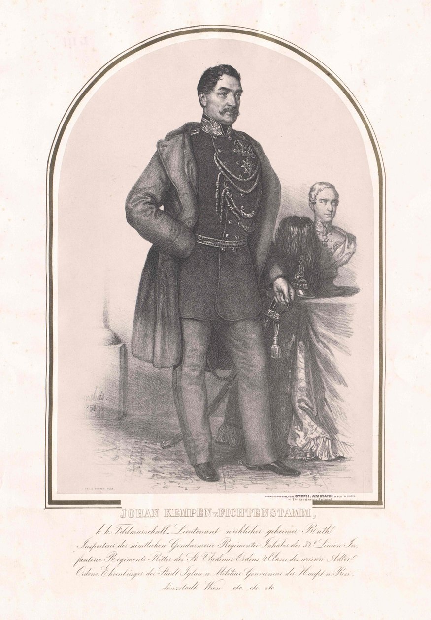 Johann Franz báró Kempen von Fichtenstamm alkotó: Artist Unknown