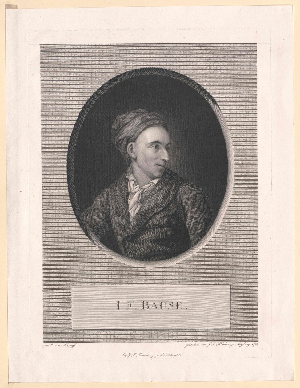 Johann Friedrich Bause alkotó: Artist Unknown