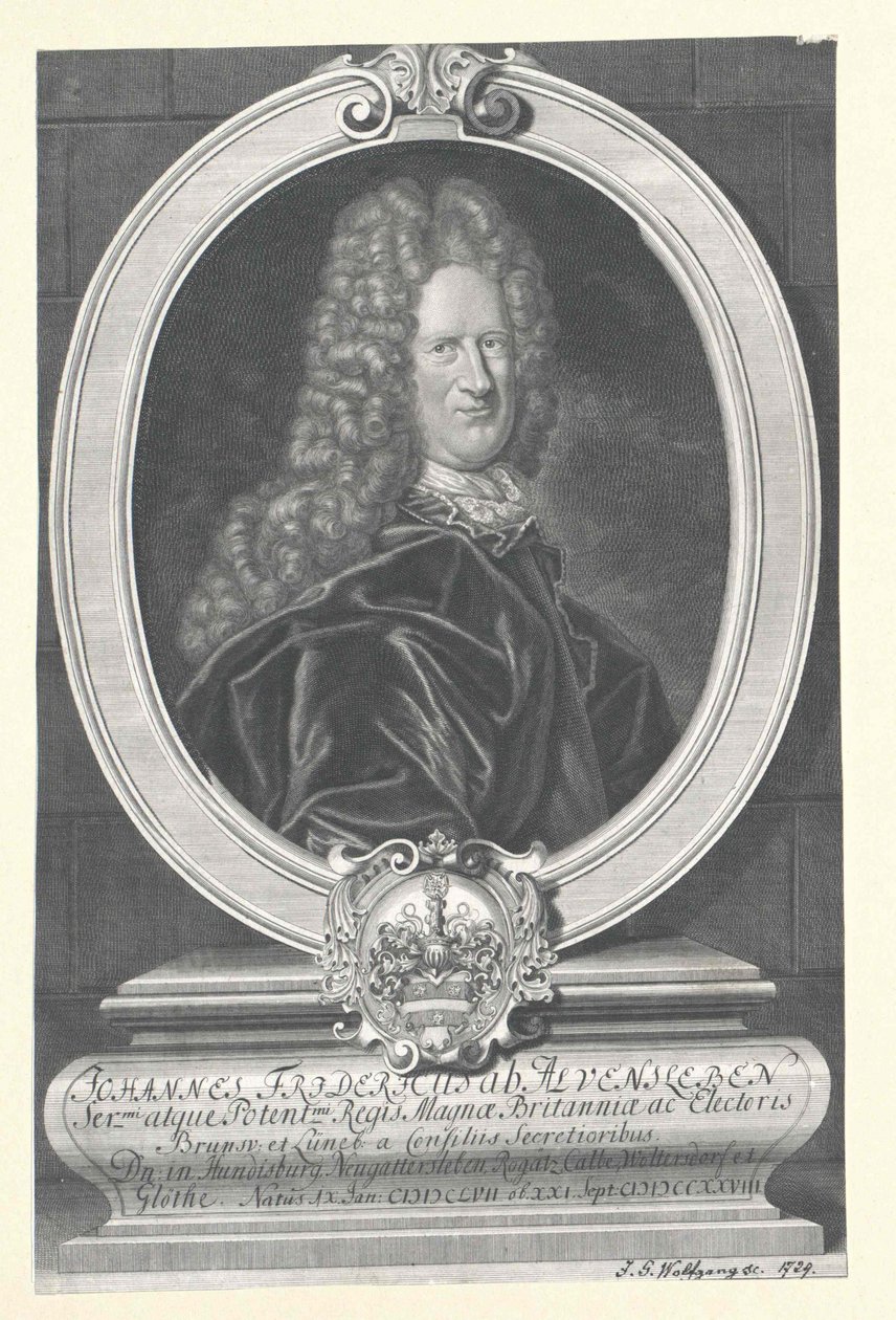 Johann Friedrich von Alvensleben (nyomtatás) alkotó: Artist Unknown