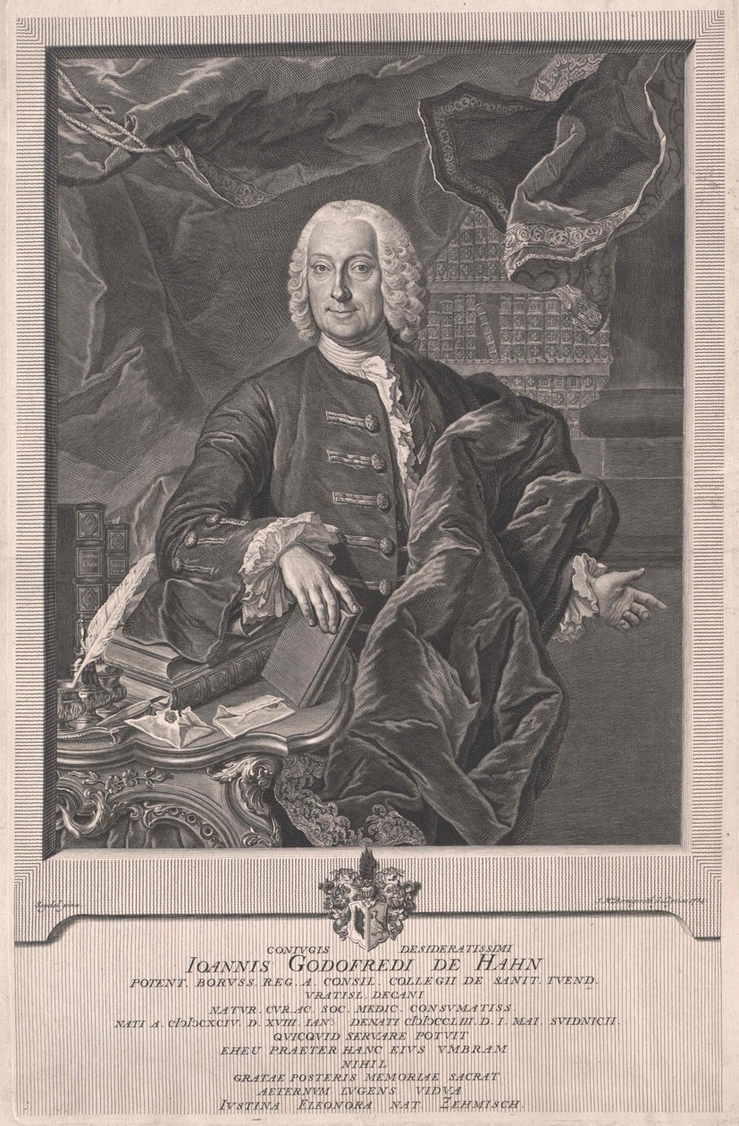 Johann Gottfried von Hahn alkotó: Artist Unknown