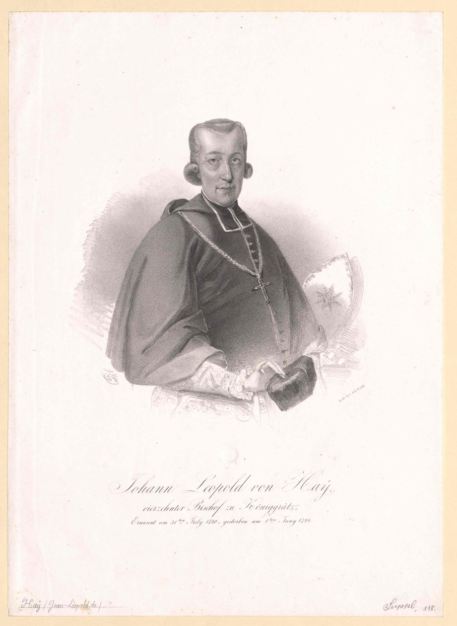 Johann Leopold von Hay alkotó: Artist Unknown