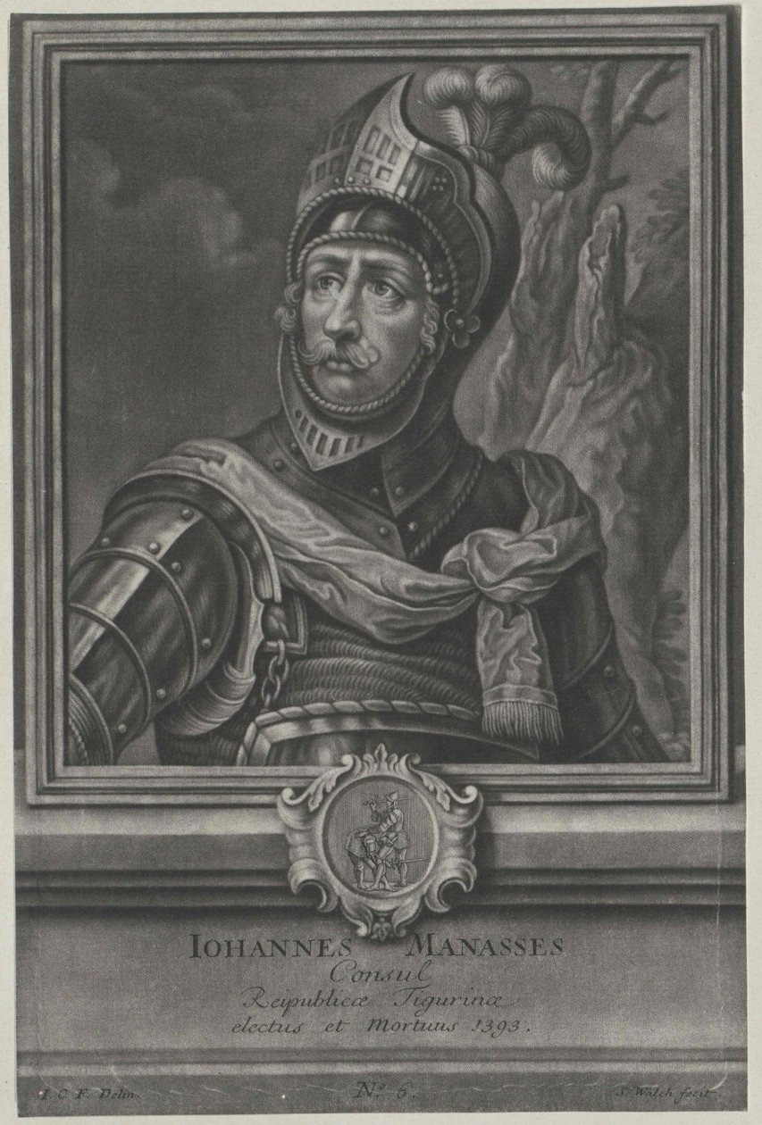 Johann Manasses (nyomtatás) alkotó: Artist Unknown