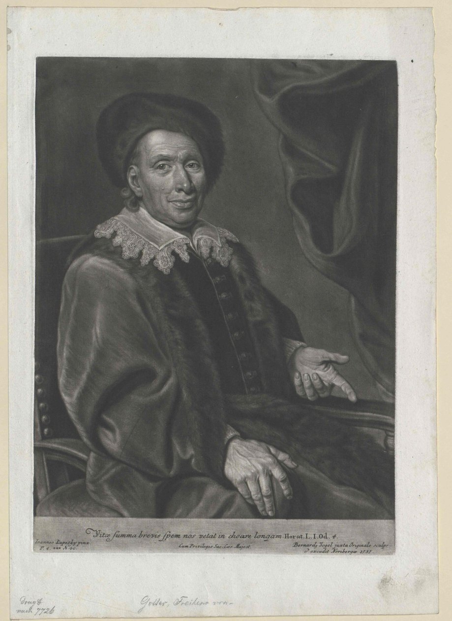Johann Michael von Gotter alkotó: Artist Unknown