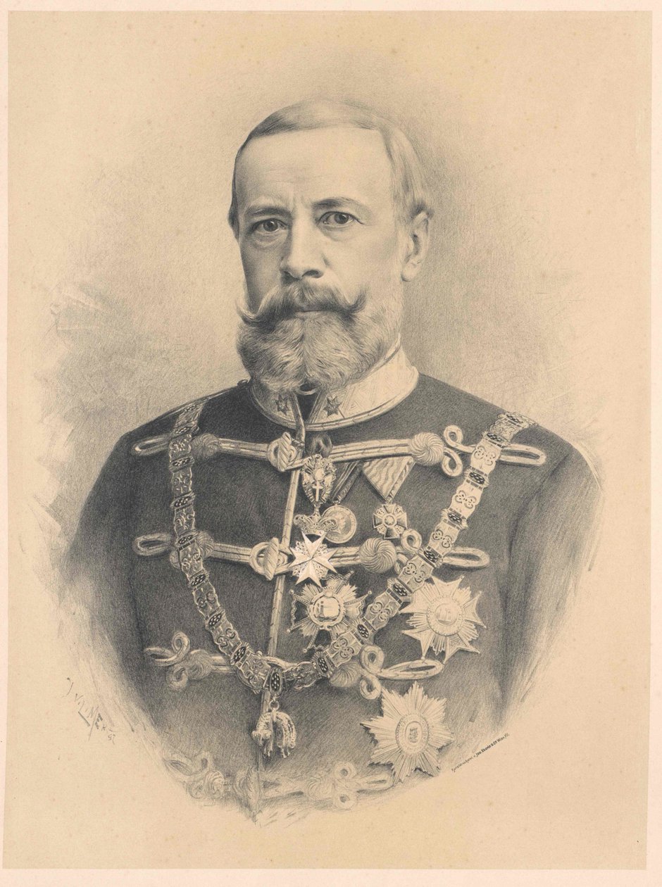 Johann Nepomuk gróf Harrach (nyomtatás) alkotó: Artist Unknown