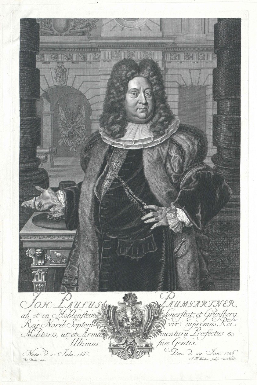 Johann Paul von Paumgartner von Holenstein és Lonnerstadt alkotó: Artist Unknown