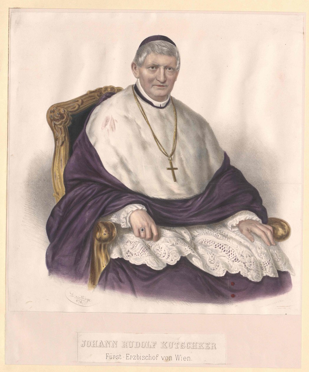Johann Rudolf Kutschker alkotó: Artist Unknown