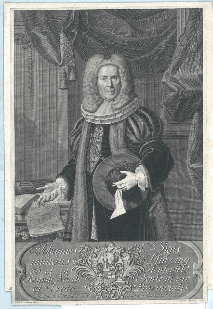 Johann Sigismund Pfinzing Henfenfeldből alkotó: Artist Unknown