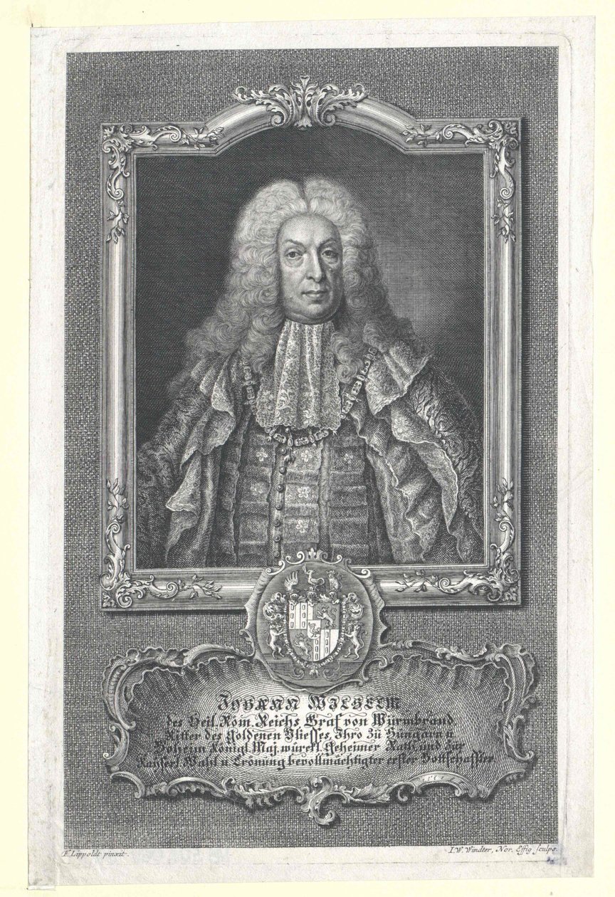 Johann William Wurmbrand-Stuppach grófja (nyomtatás) alkotó: Artist Unknown