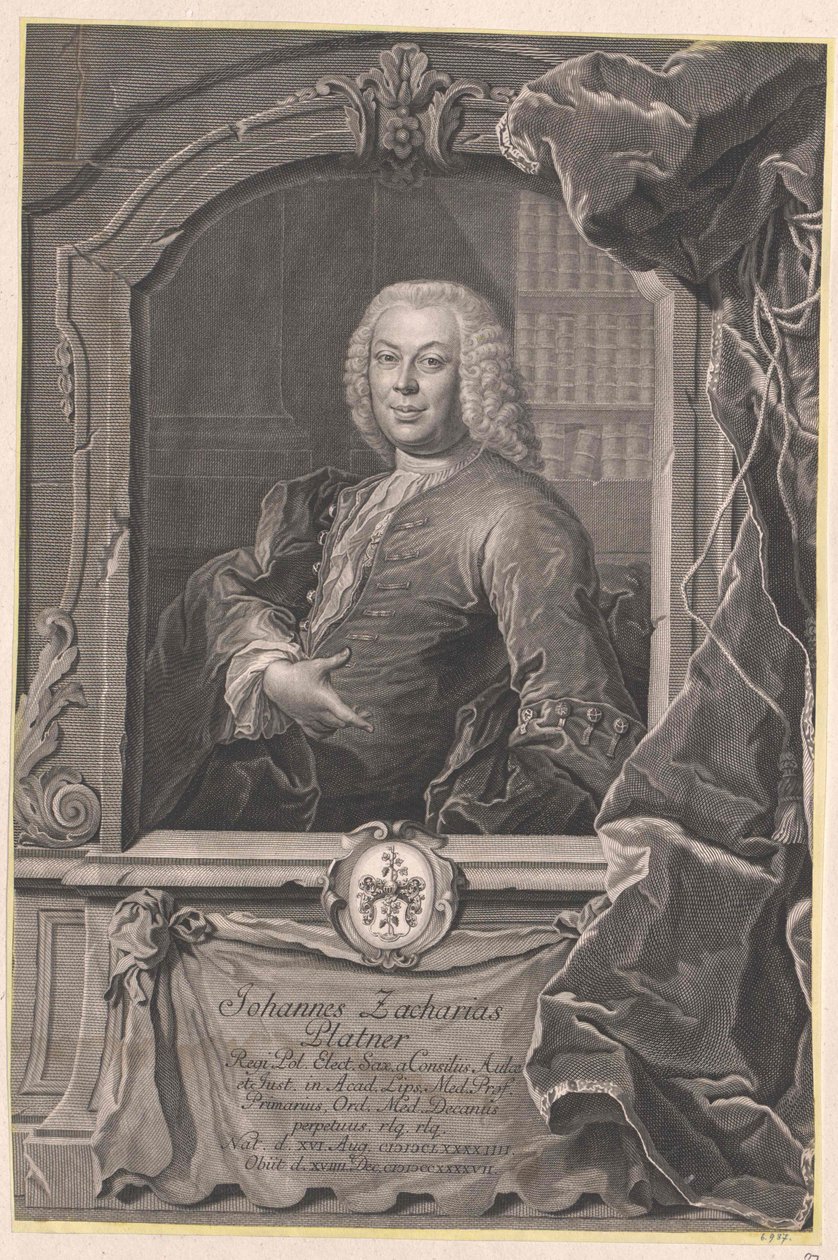 Johann Zachariah Platner alkotó: Artist Unknown
