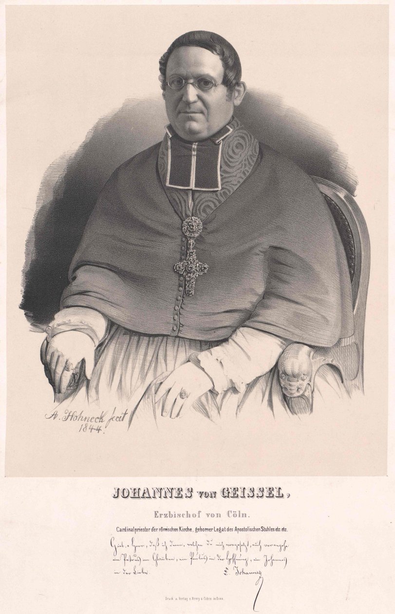 Johannes von Geissel alkotó: Artist Unknown
