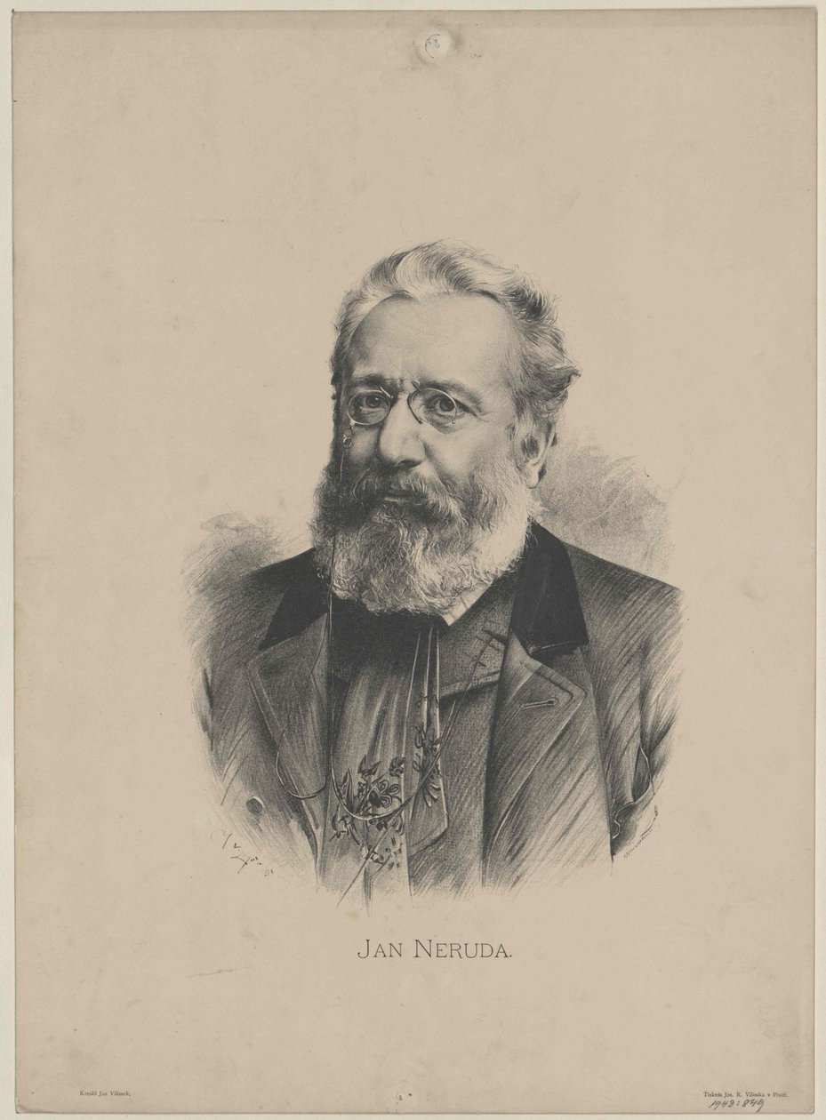 John Neruda (nyomtatás) alkotó: Artist Unknown