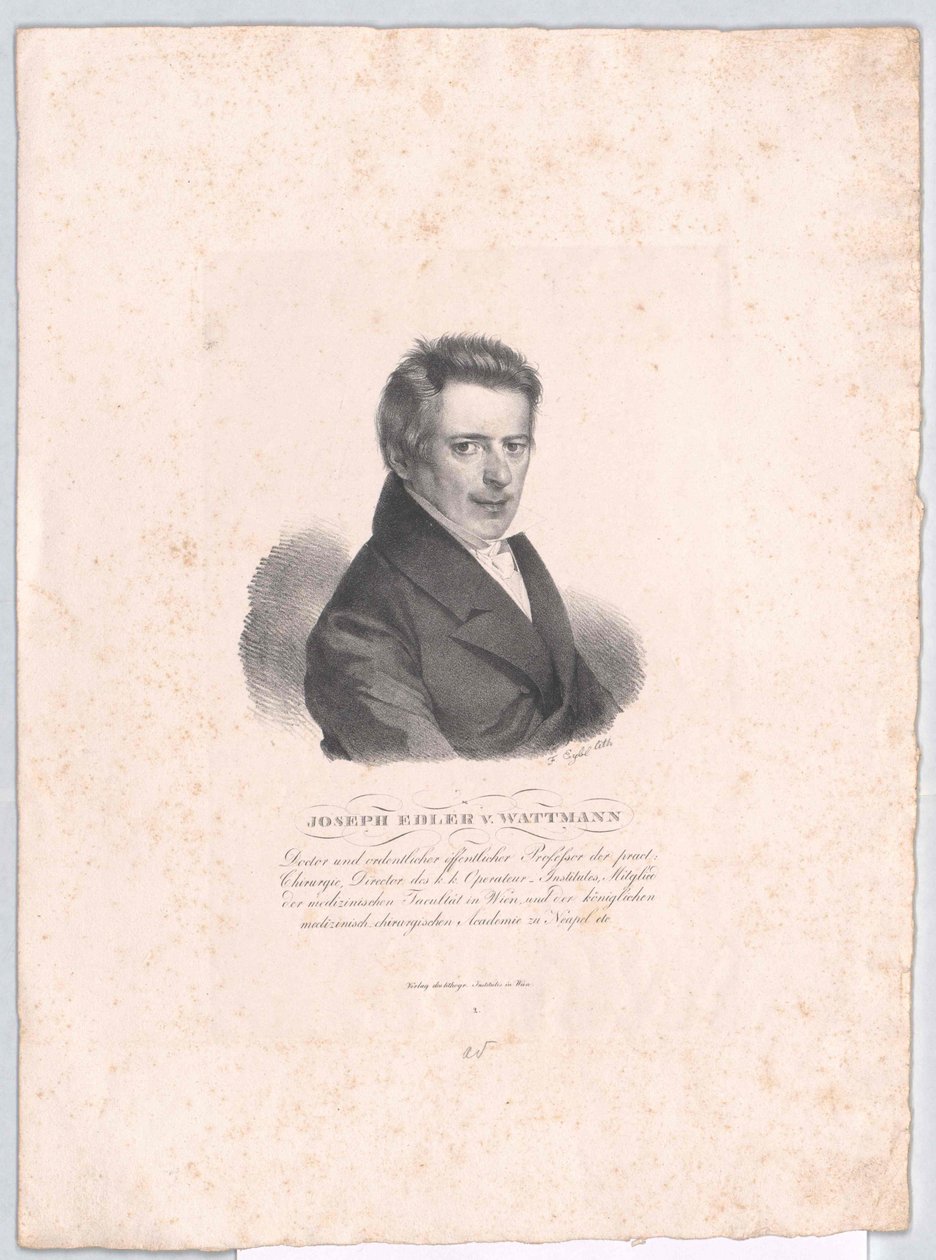 Joseph Wattmann-Maelcamp-Beaulieu báró (nyomtatás) alkotó: Artist Unknown