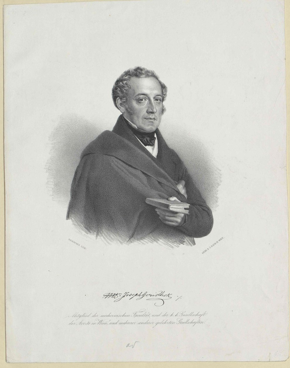 Joseph Gorischek (nyomtatás) alkotó: Artist Unknown