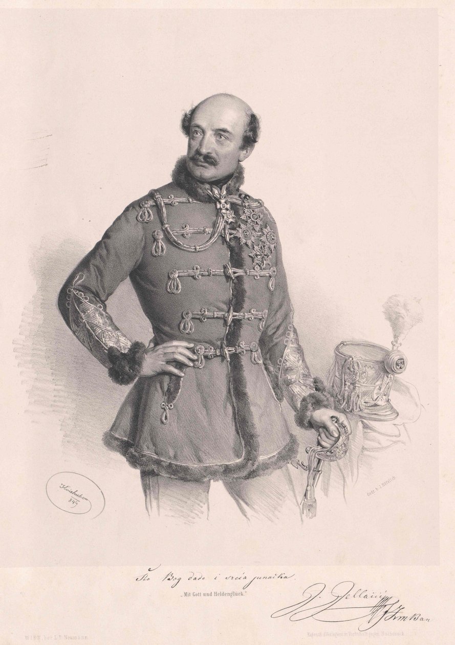 Joseph gróf Jellacic de Buzim alkotó: Artist Unknown