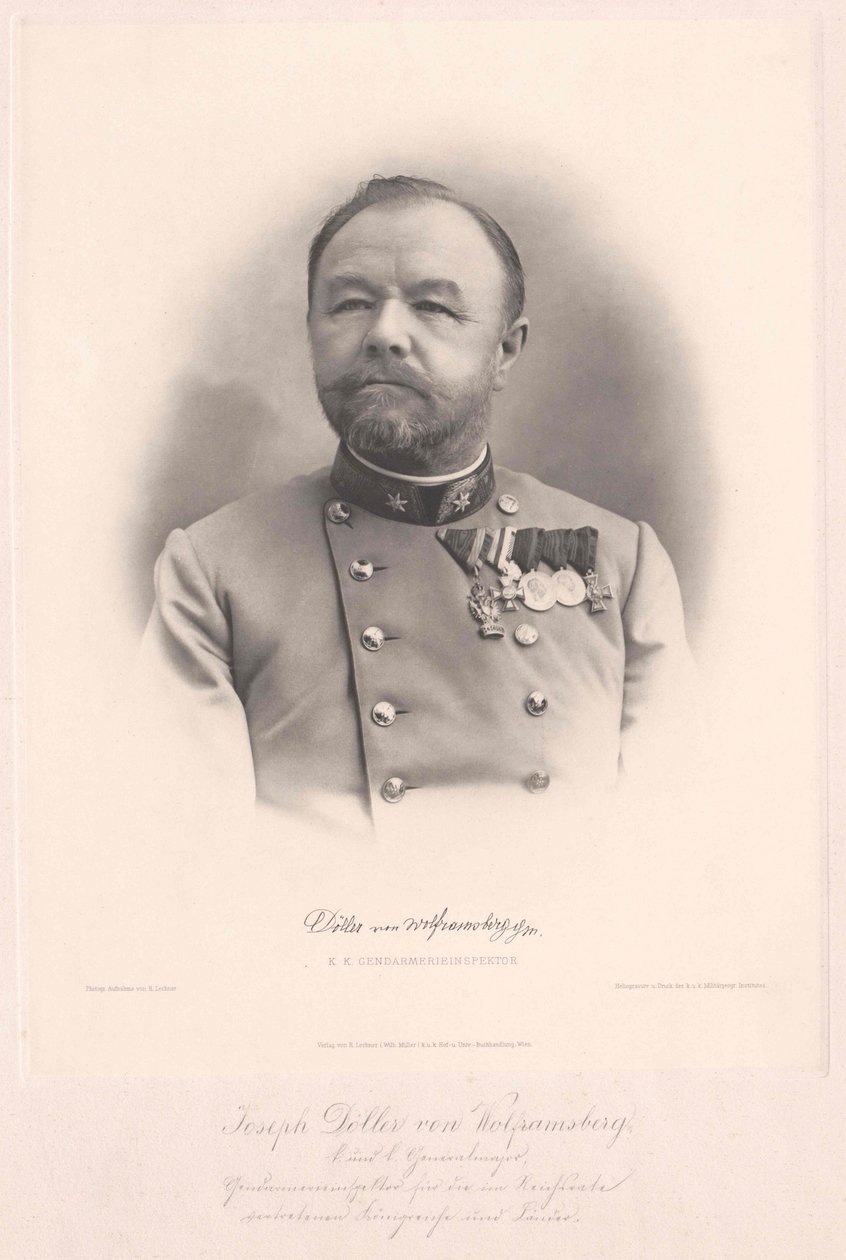 Joseph von Doeller-Wolframsberg (nyomtatás) alkotó: Artist Unknown