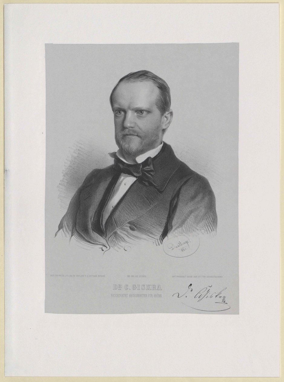 Karl Giskra (nyomtatás) alkotó: Artist Unknown