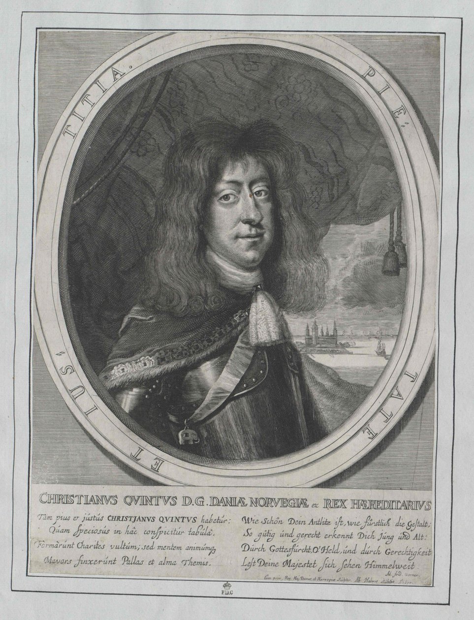 V. Christian, Dánia királya. alkotó: Artist Unknown