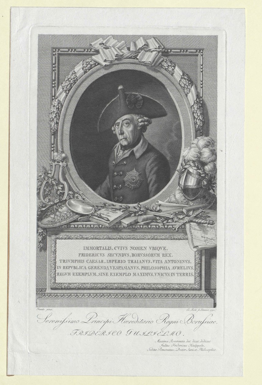 II. Frigyes porosz király alkotó: Artist Unknown