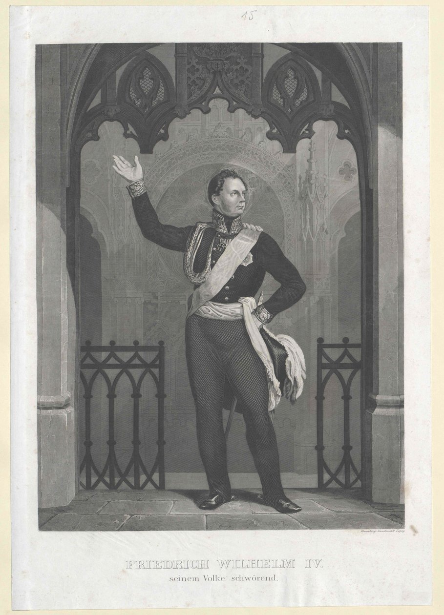 IV. Frigyes Vilmos porosz király alkotó: Artist Unknown