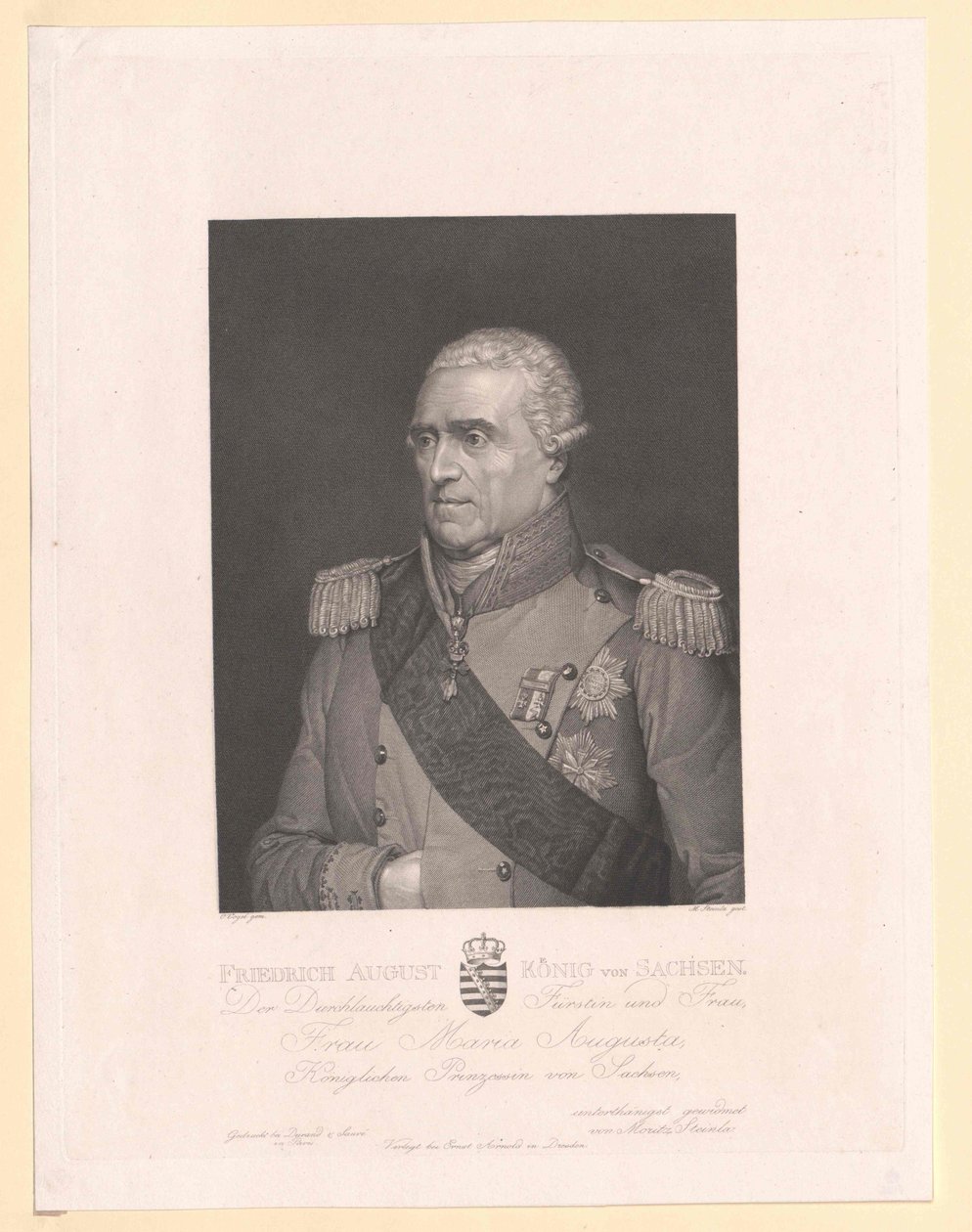 I. Friedrich August szász király alkotó: Artist Unknown
