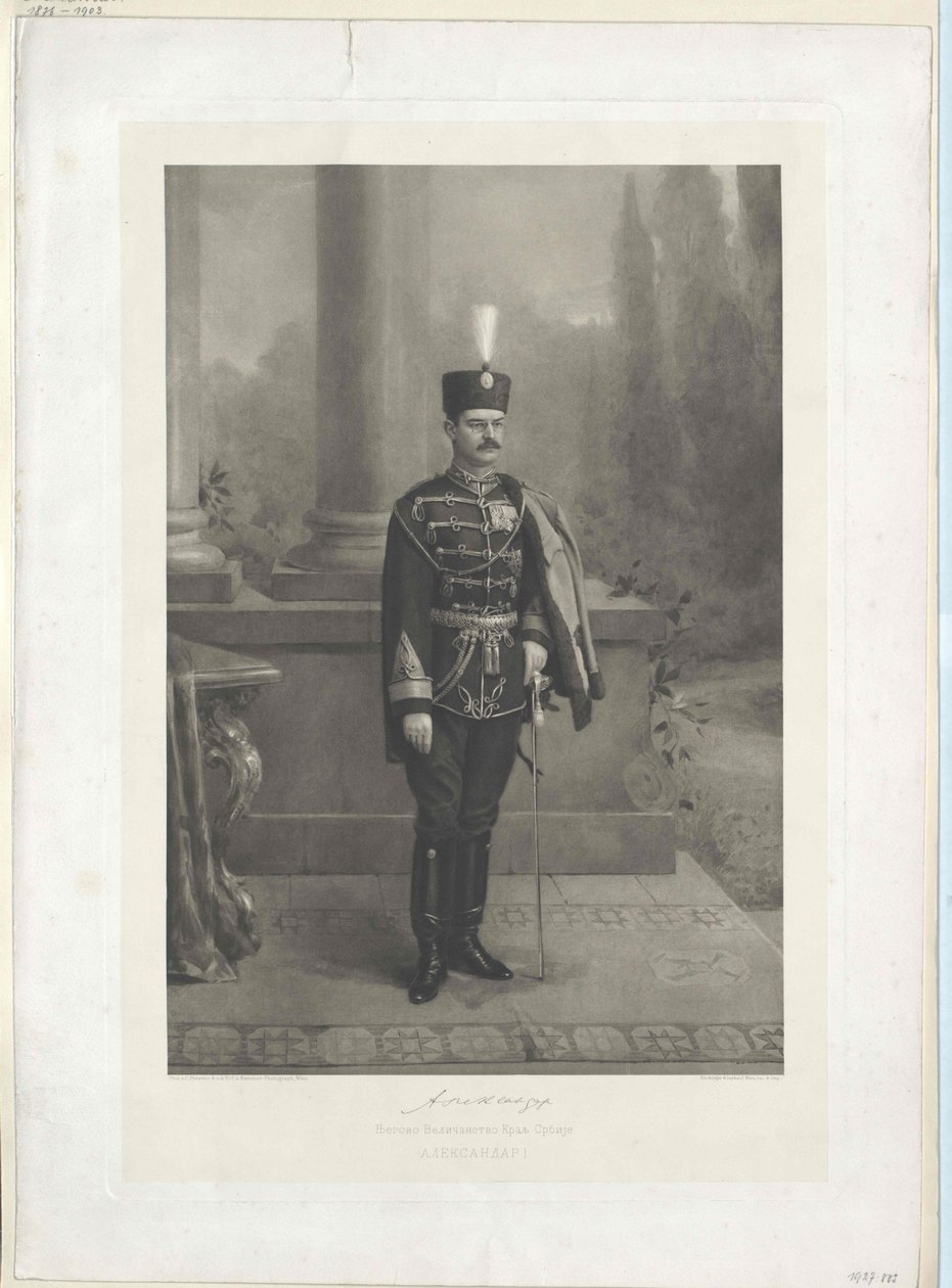 I. Sándor szerb király alkotó: Artist Unknown