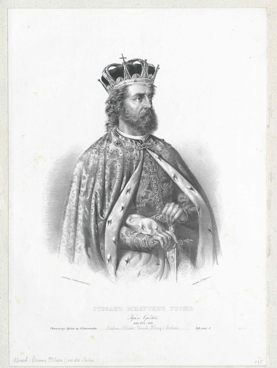 II. István Urosch szerb király alkotó: Artist Unknown
