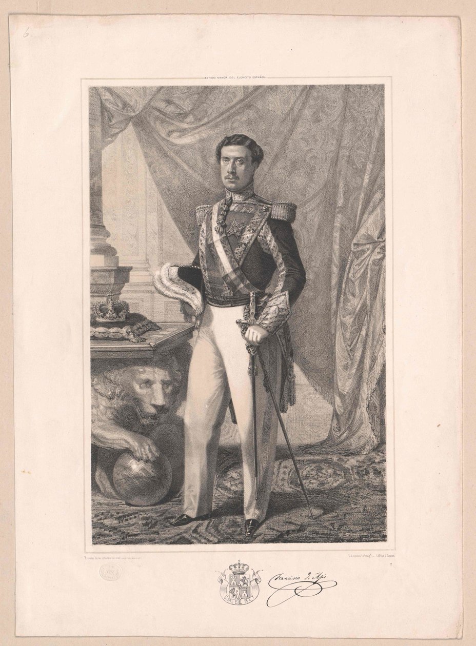 Ferenc spanyol király alkotó: Artist Unknown