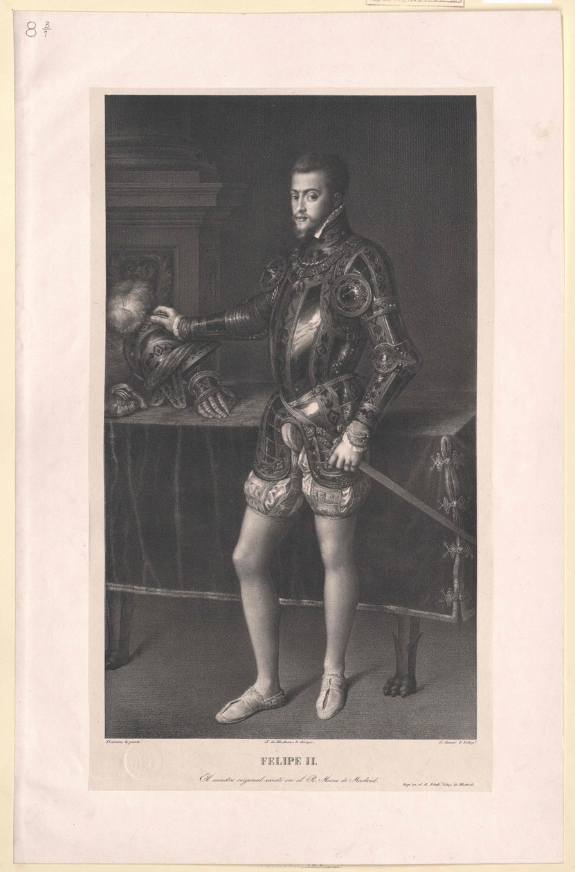 II. Fülöp spanyol király alkotó: Artist Unknown