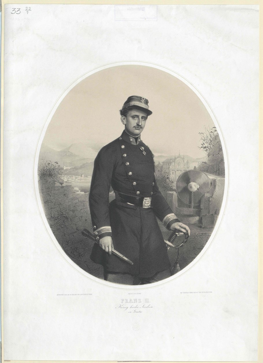 II. Ferenc, a két Szicília királya alkotó: Artist Unknown