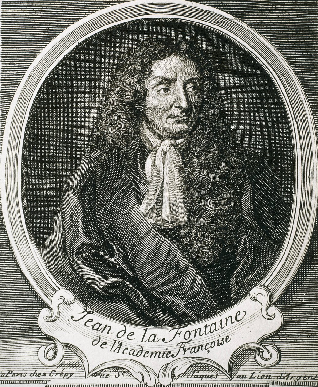 LA FONTAINE, Jean de (1621-1695). Angol író. Metszet alkotó: Artist Unknown