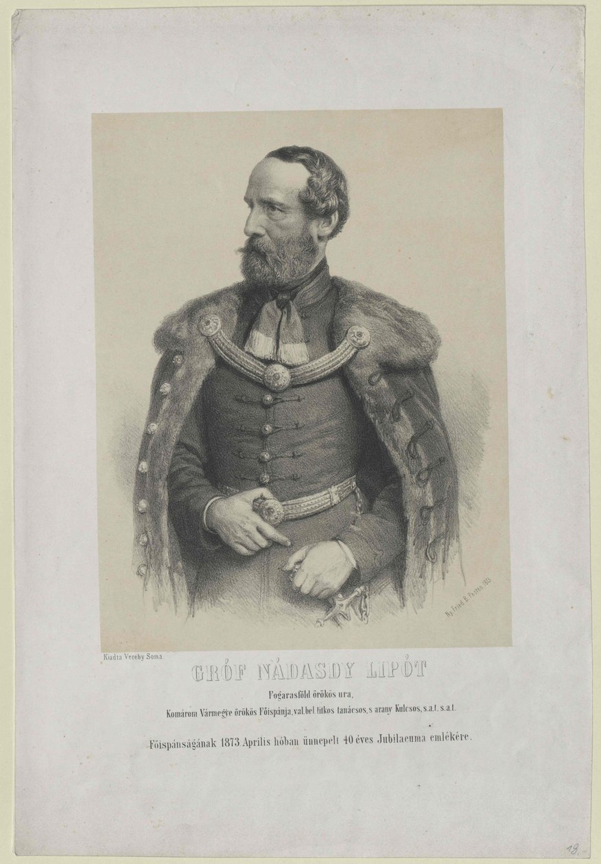 Leopold gróf Nádasdy-Nadasd-Fogaras Nádasdy-Nadasd-Fogaras alkotó: Artist Unknown