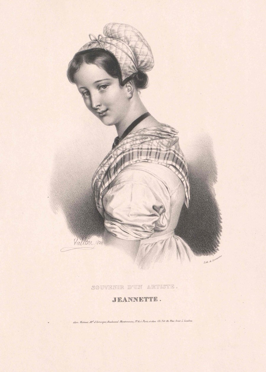 1826 körül élt Jeannette alkotó: Artist Unknown