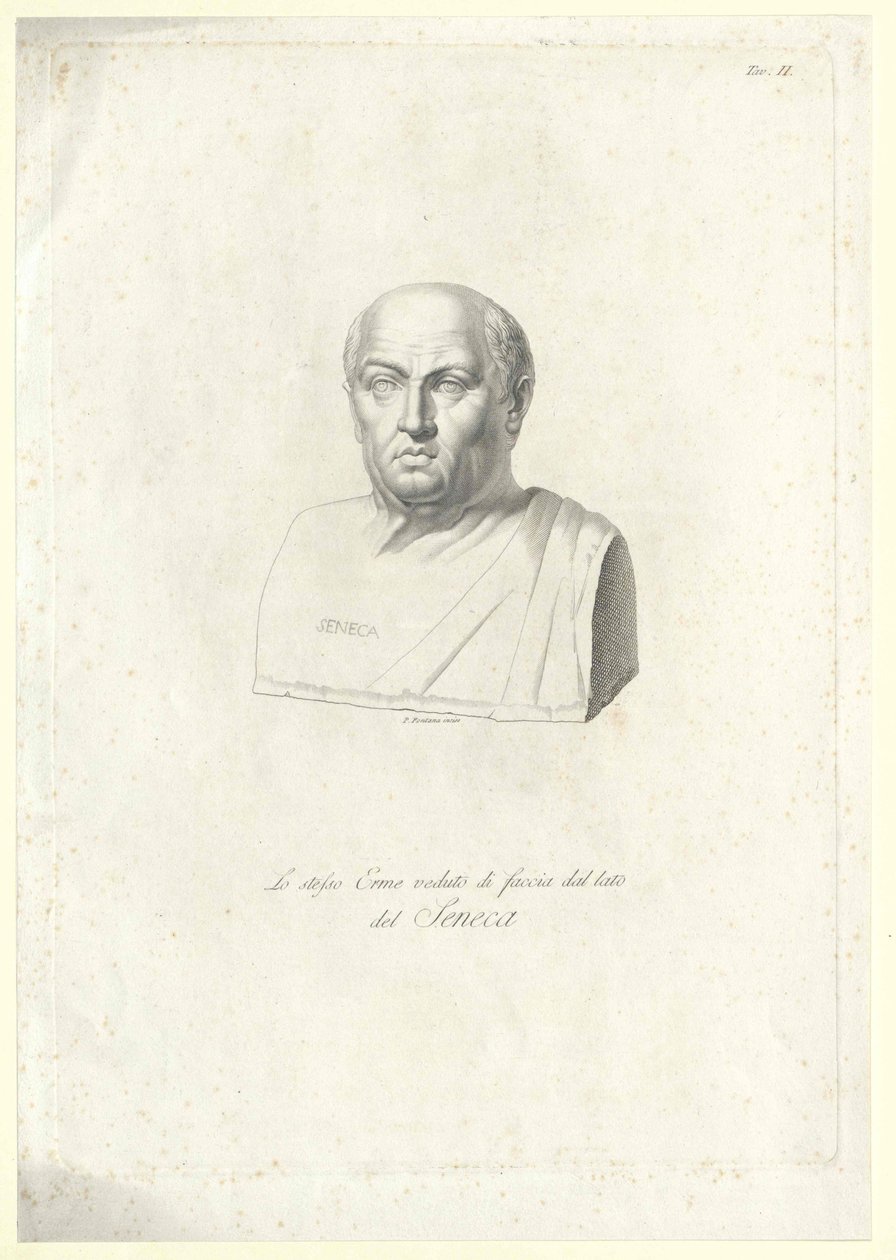 Lucius Annaeus Seneca (nyomtatás) alkotó: Artist Unknown