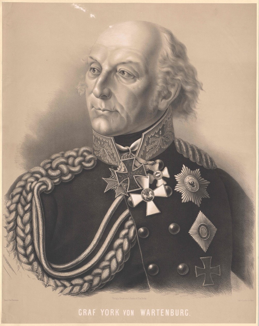 Ludwig gróf Yorck von Wartenburg (nyomtatás) alkotó: Artist Unknown