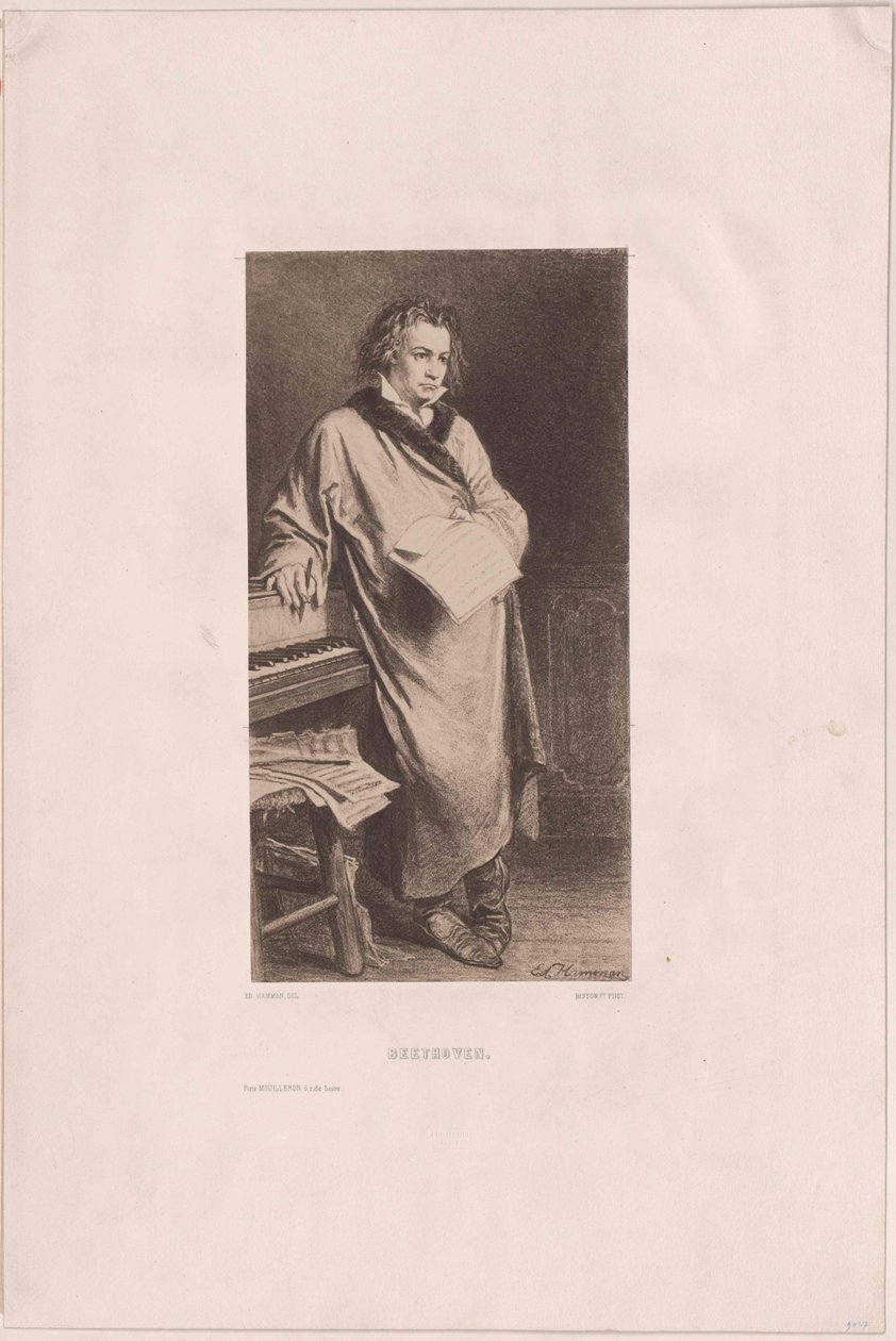 Ludwig van Beethoven alkotó: Artist Unknown